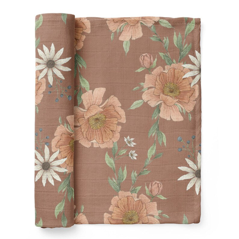 Spring Blossom Swaddle Bkanket